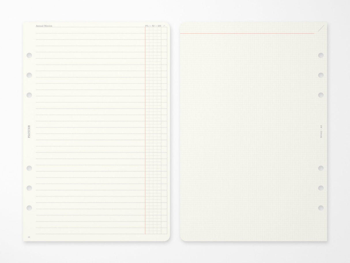 PLOTTER Refill Weekly Schedule Refill 2026 - A5 Size