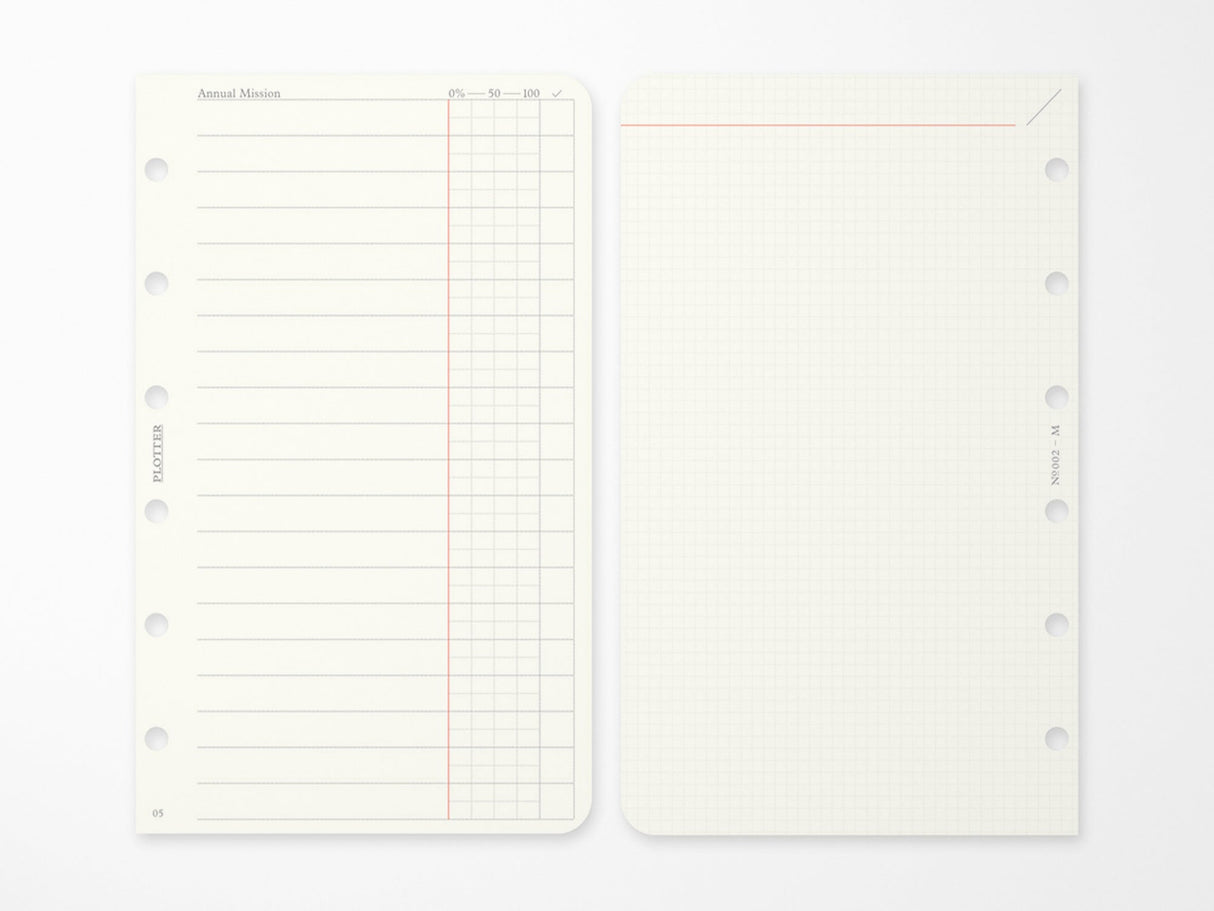 PLOTTER Refill Weekly Schedule Refill 2027 - Mini Size