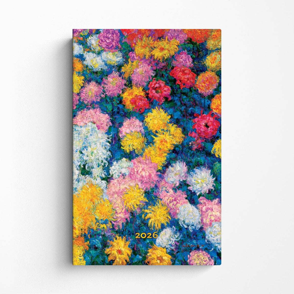 Agenda Paperblanks 2026 Mini - Les Chrysanthèmes De Monet, 12 Mois, 160 Pages, élastique, 95x140 Mm
