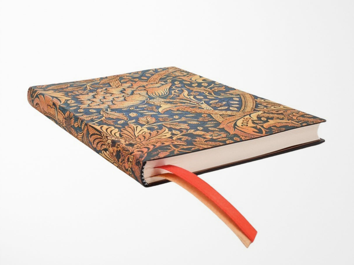 Paperblanks 2026 Weekly Planner Midi Flexi Horizontal - William Morris Windrush