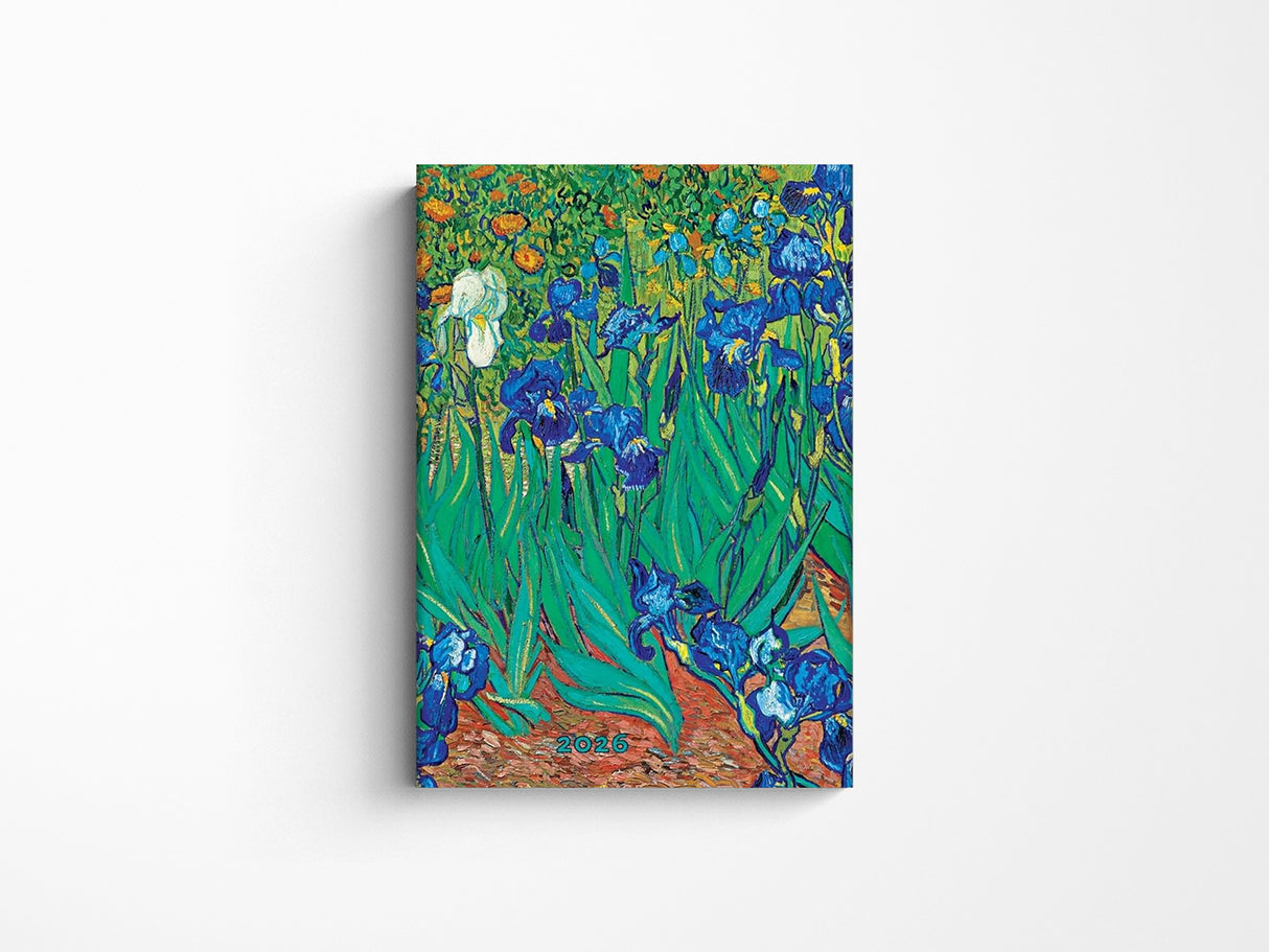 Paperblanks 2026 Weekly Planner Mini Horizontal - Van Gogh's Irises