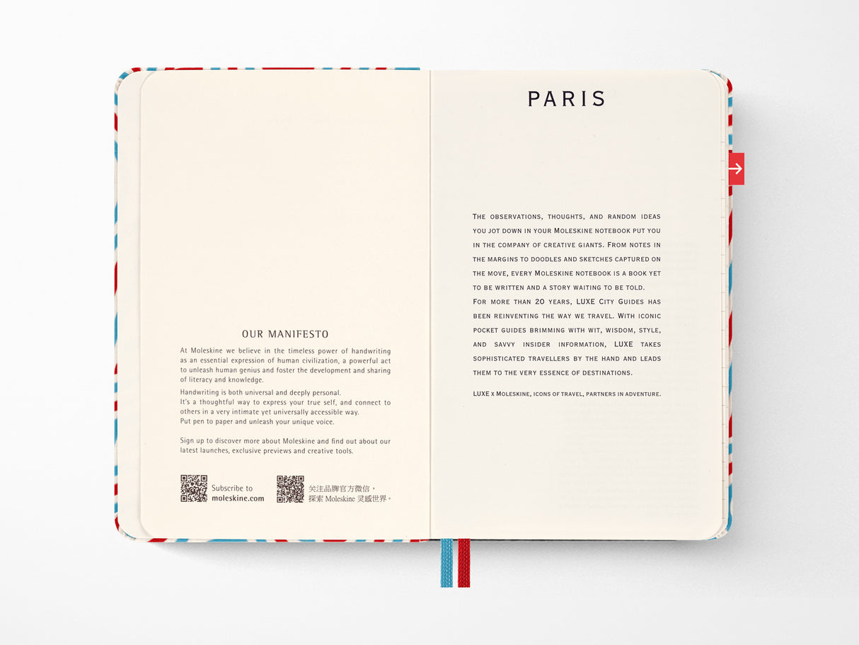 Paris Travel Guide LUXE x Moleskine