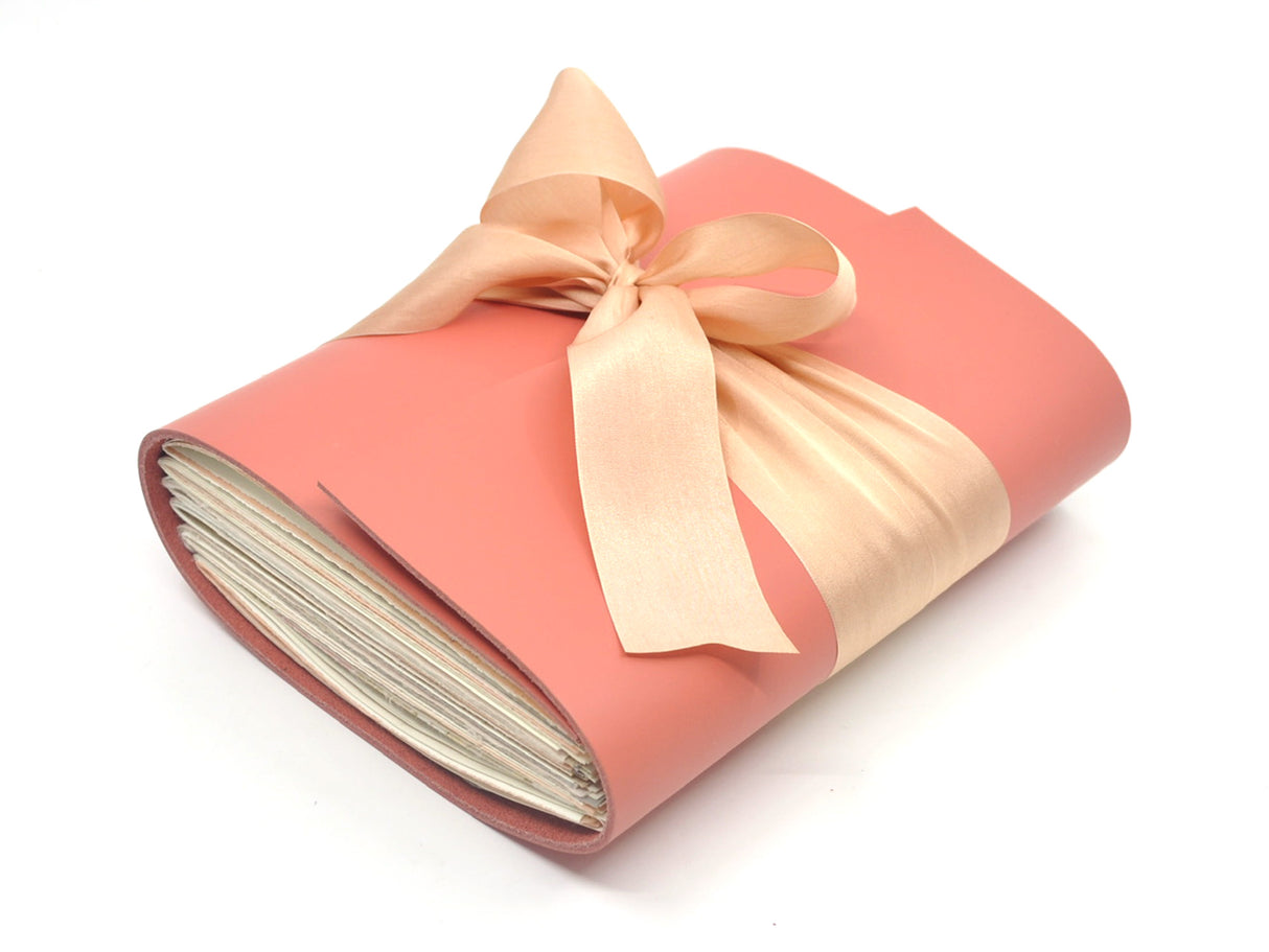 Peach Blossom One of a Kind Leather Journal