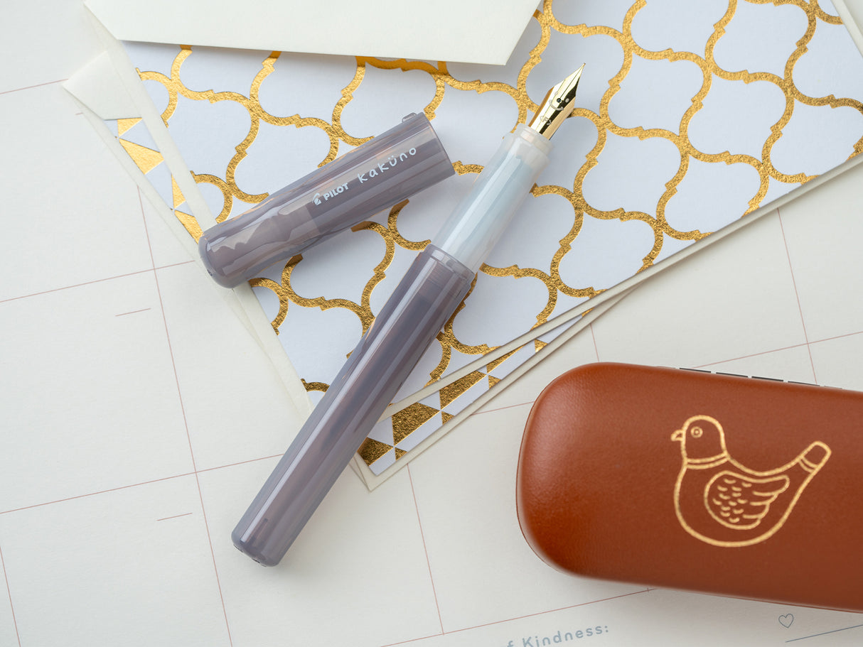 Pilot Kakuno Fountain Pen - Madoromi – Nimbus Grey