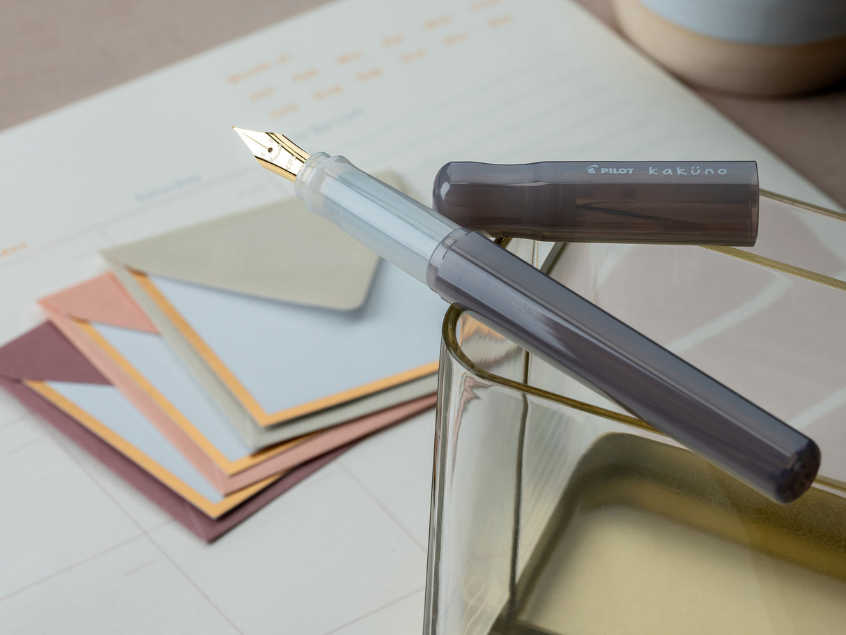 Pilot Kakuno Fountain Pen - Madoromi – Nimbus Grey