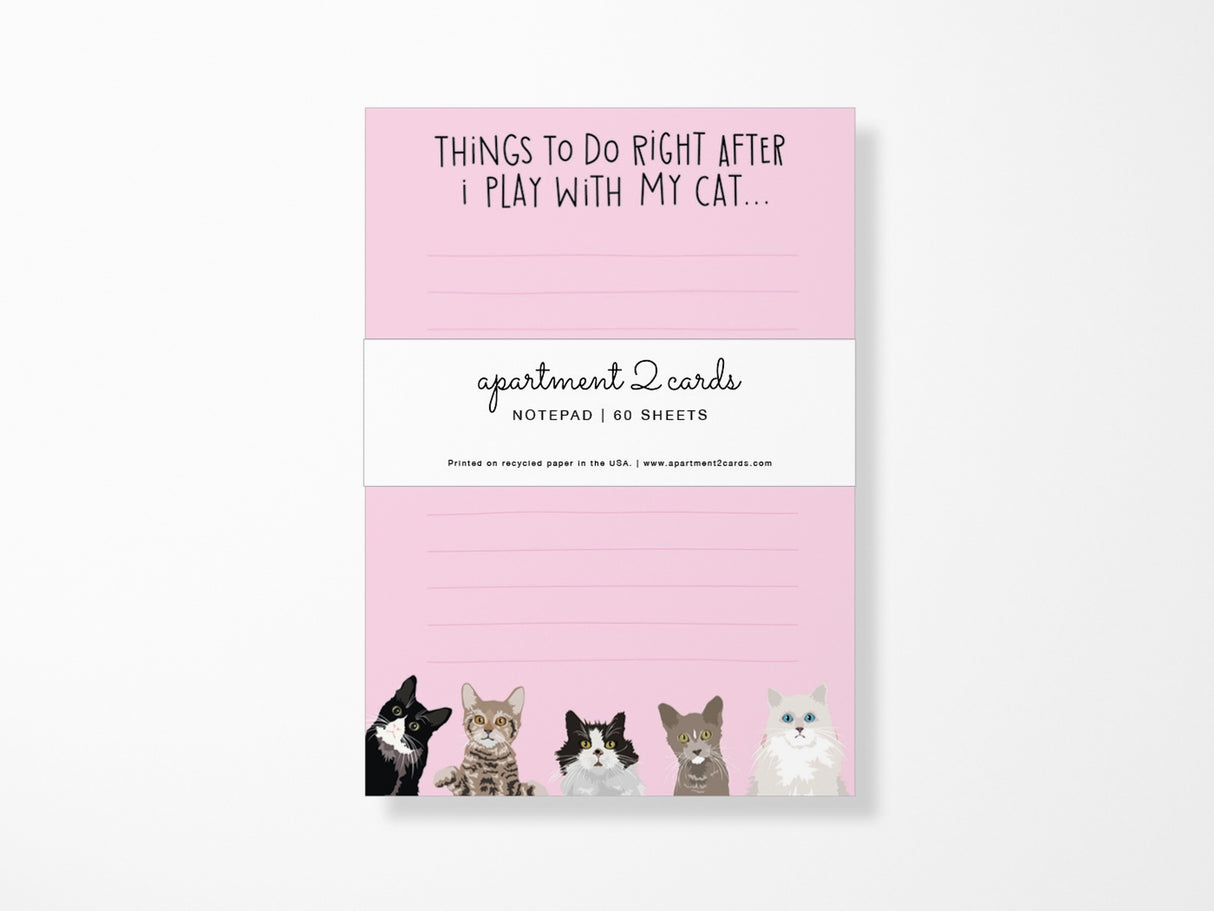 Play With My Cat Notepad