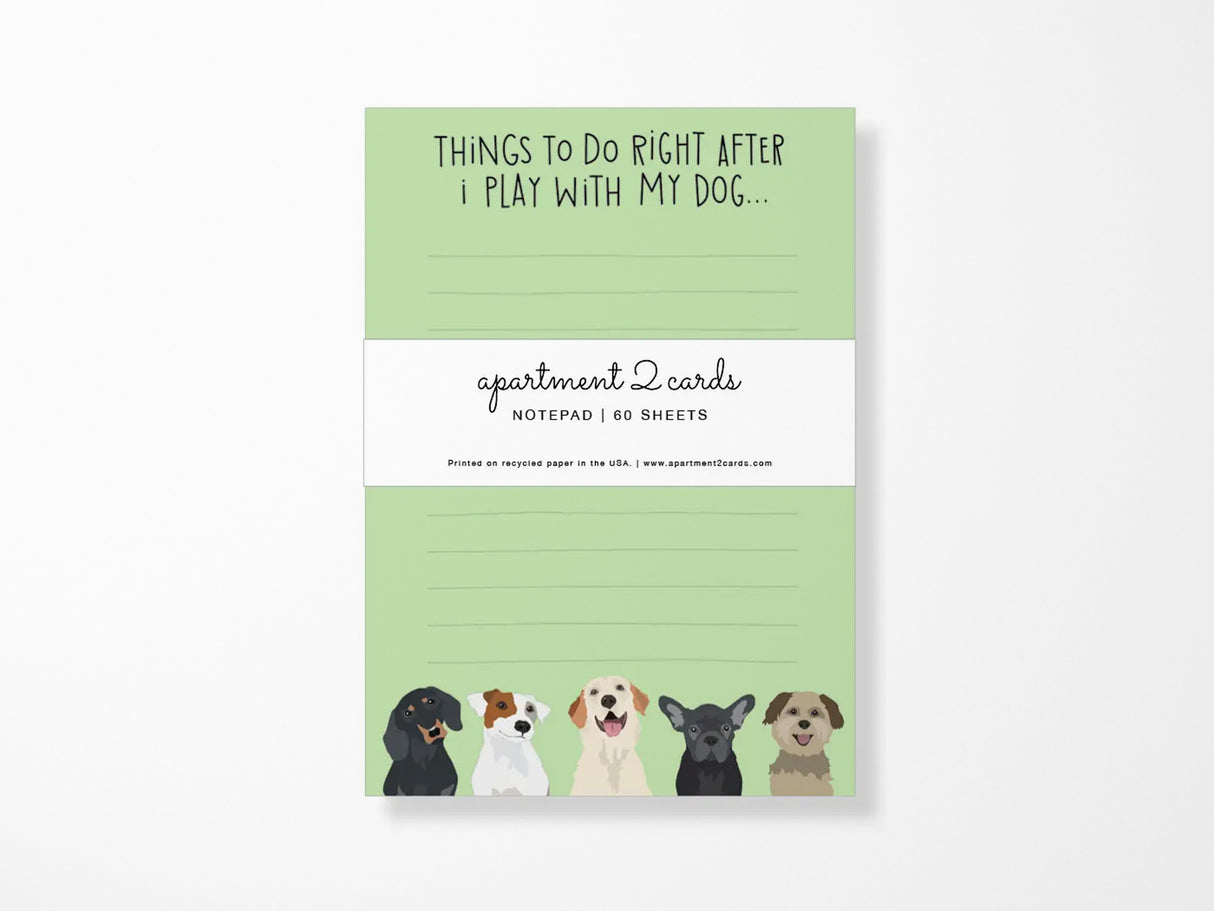 Play With My Dog Notepad