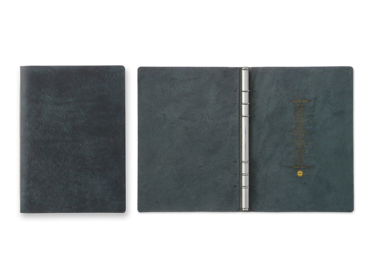 PLOTTER 6 Ring Leather Binder - A5 Size