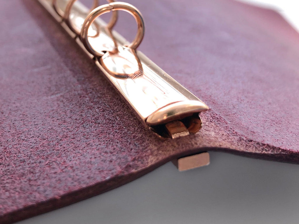 PLOTTER 6 Ring Leather Binder - A5 Size