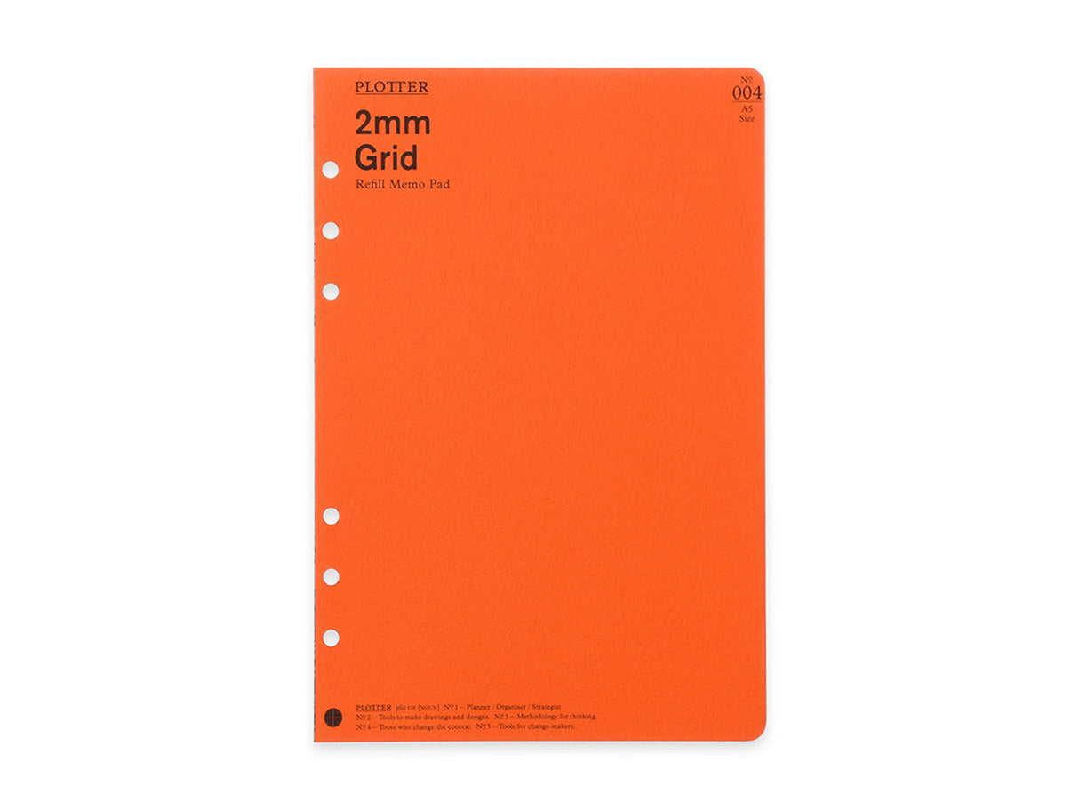 PLOTTER Refill Memo Pad 2mm Grid - A5 Size