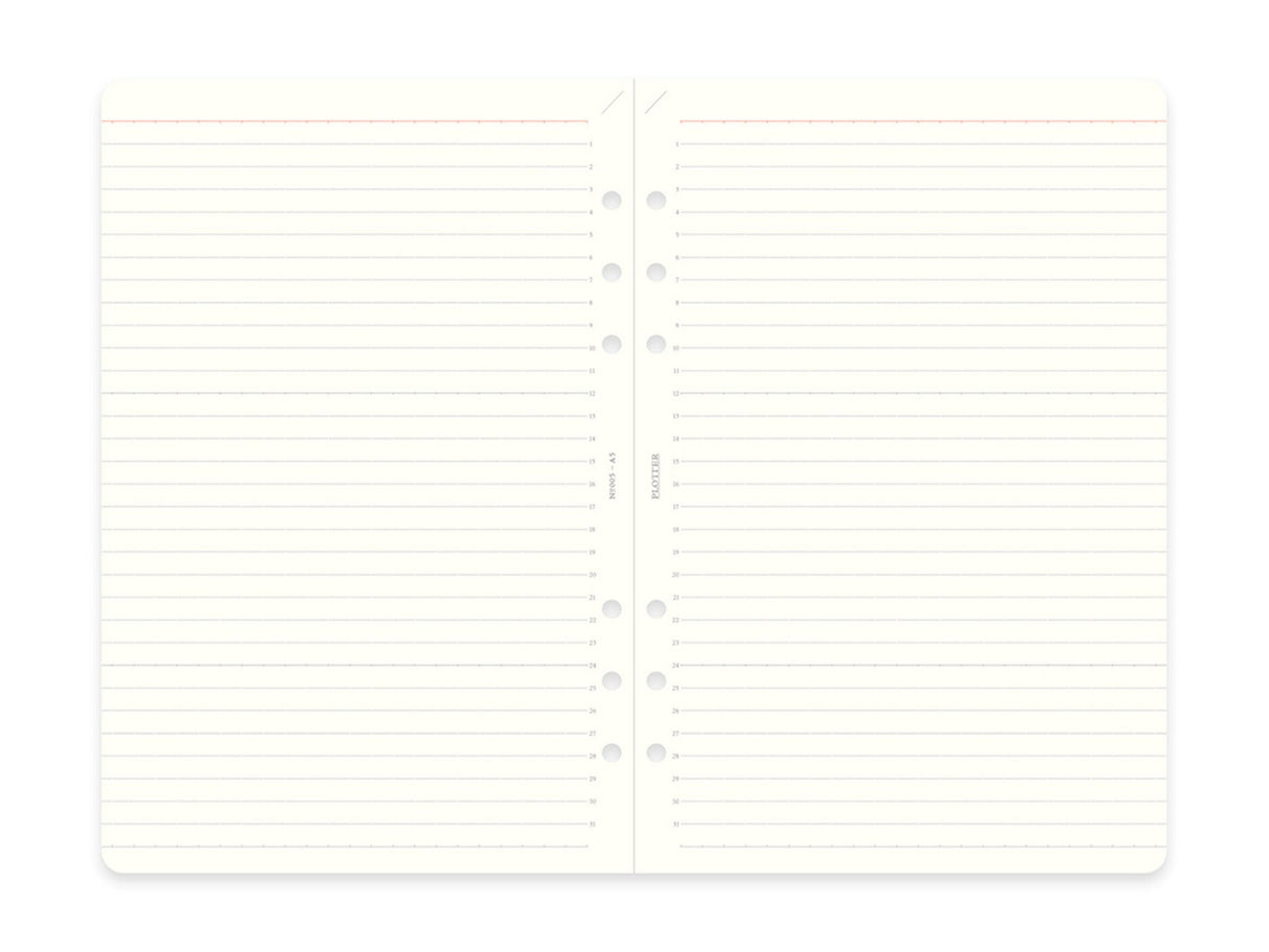 PLOTTER Refill Memo Pad Ruled - A5 Size