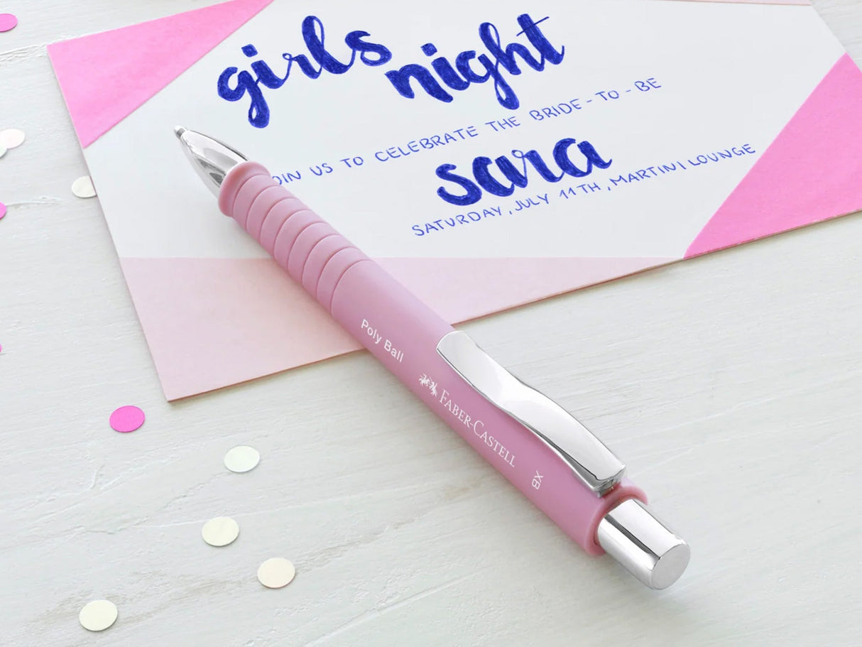 Poly Ball Ballpoint Pen - Rose