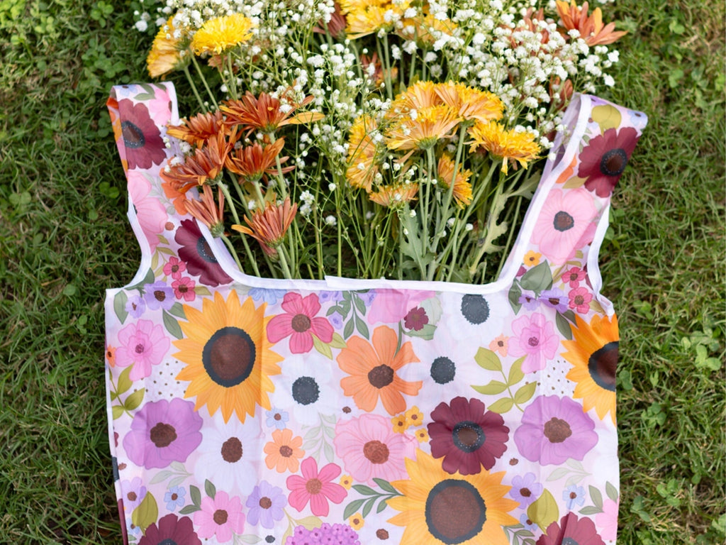 Rainbow Garden Reusable Shopping Bag