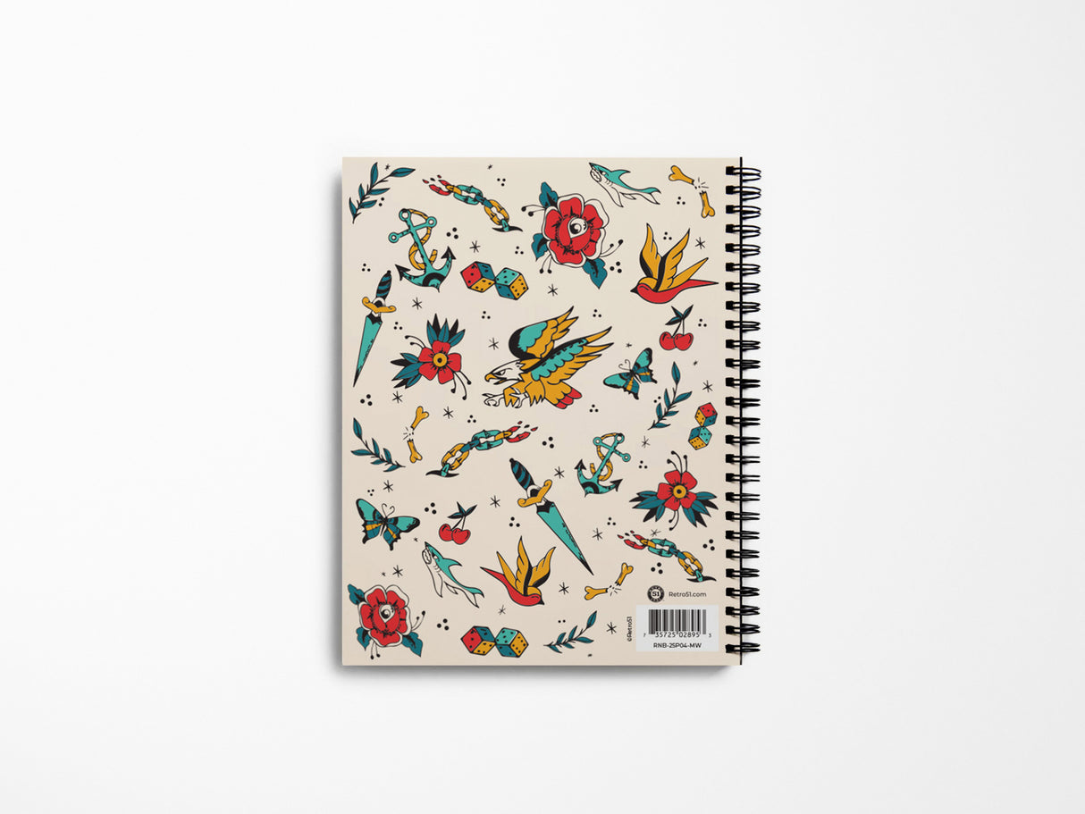 Retro 51 Ink-Love-Repeat Medium Spiral Sketchbook