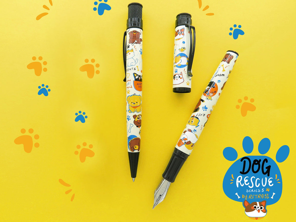 Retro 51 Rollerball and Fountain Pen - Dog Rescue #5