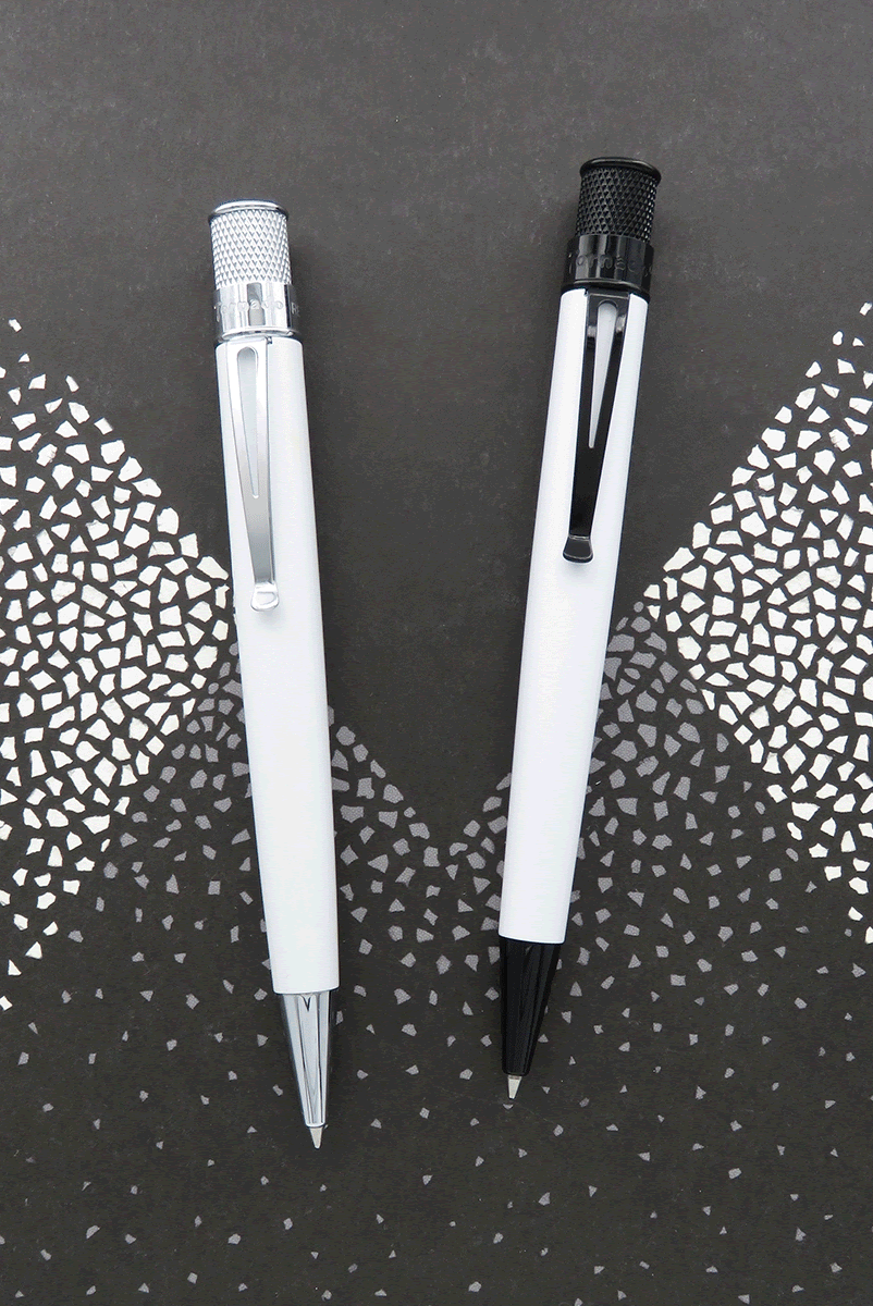 Retro 51 Tornado Classic White Glow In The Dark Rollerball Pen