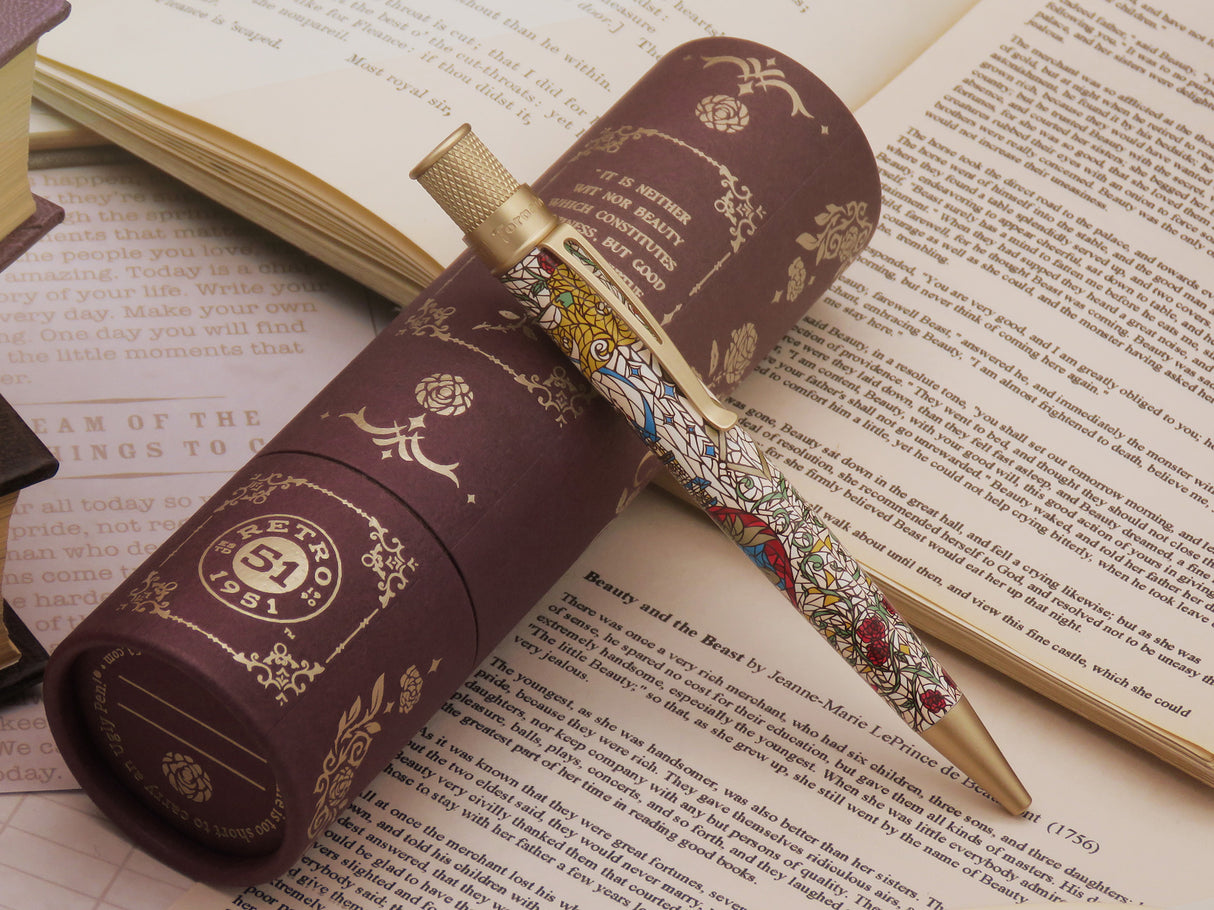 Retro 51 Tornado Rollerball Pen Literary Series - Beauty and The Beast