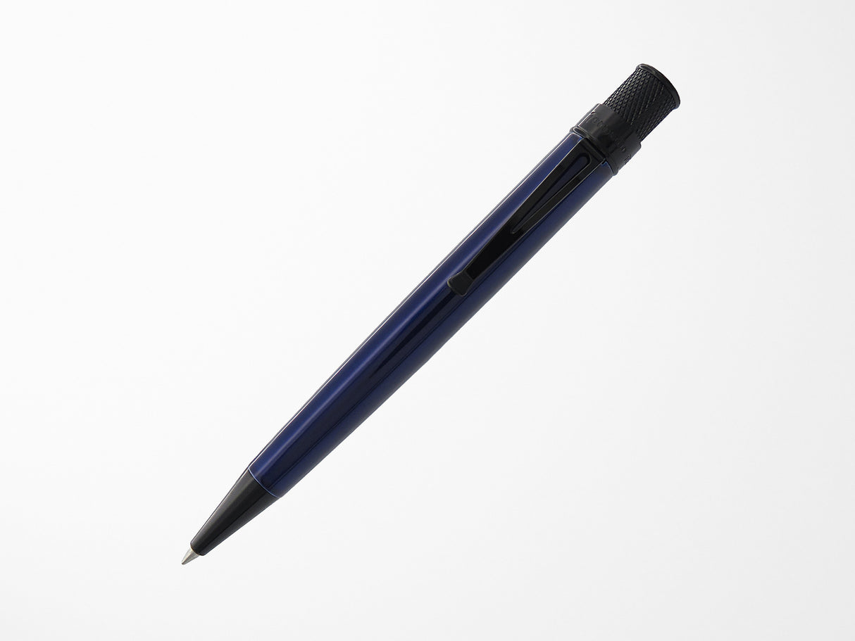 Retro 51 Tornado Rollerball Pen - Stealth Lacquer Blue Black