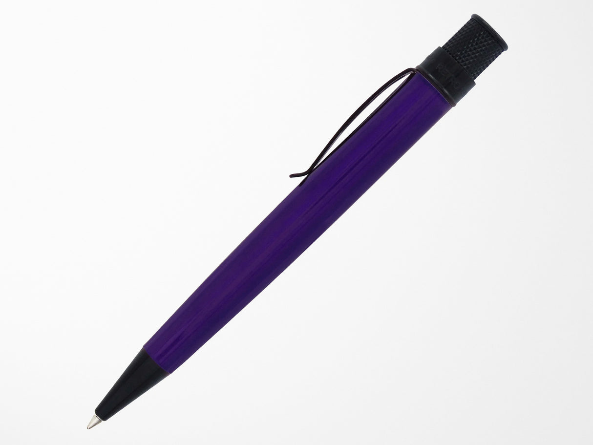 Retro 51 Tornado Rollerball Pen - Stealth Lacquer Midnight Purple