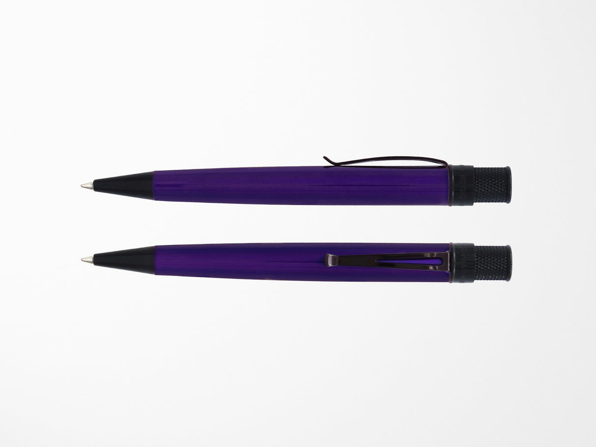 Retro 51 Tornado Rollerball Pen - Stealth Lacquer Midnight Purple