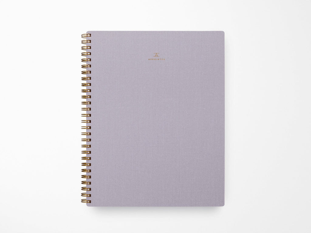 Ruled Notebook - Lavender Grey