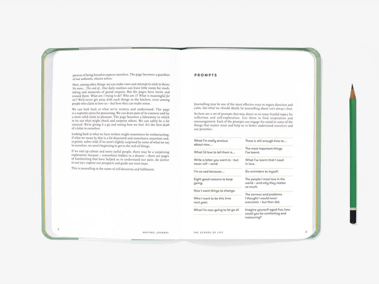Sage Writing Journal with Prompt Guide
