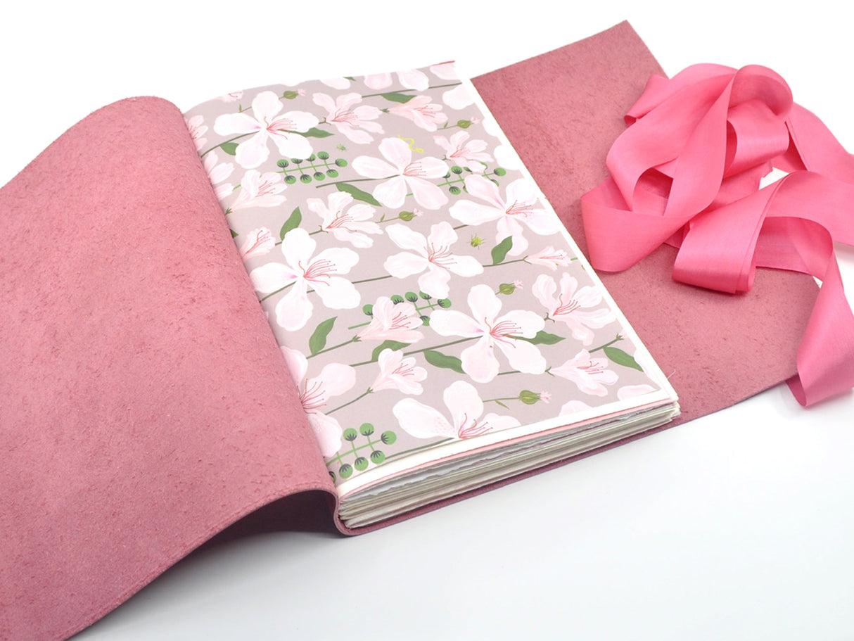 Sakura Pink One of a Kind Leather Journal