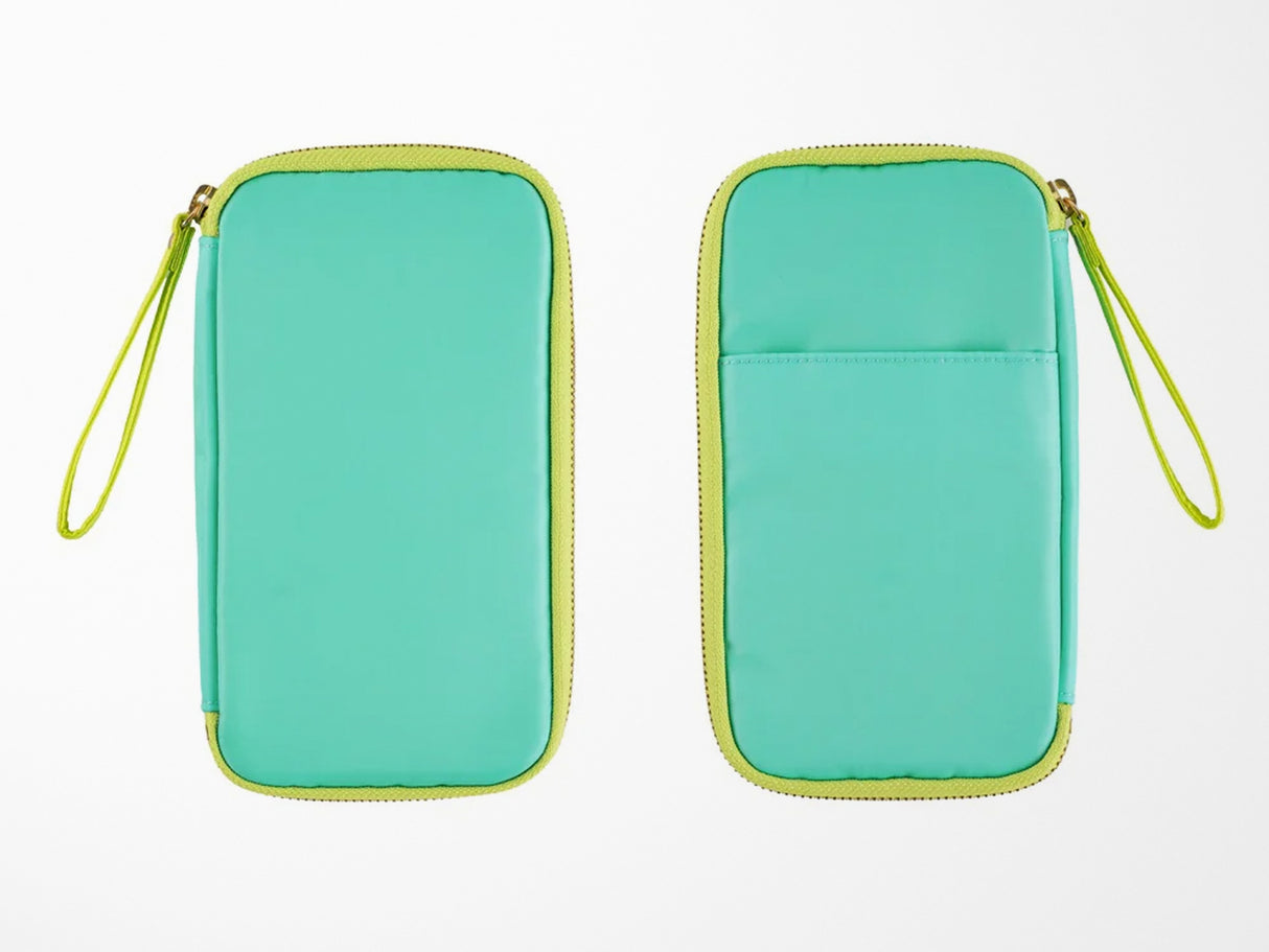 Small Drawer Pouch - Aqua Lime