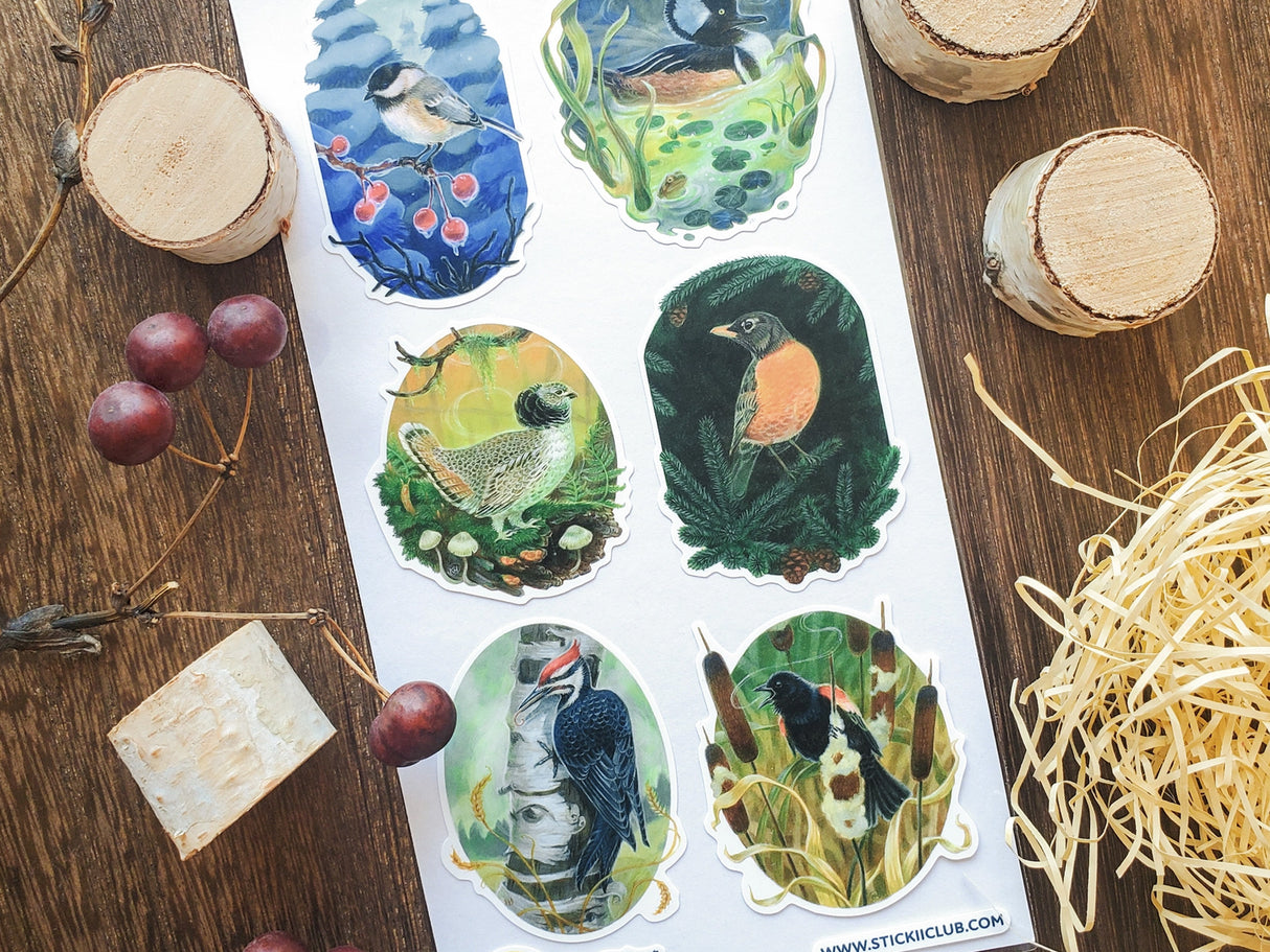 Songbirds of the Seasons Sticker Sheet