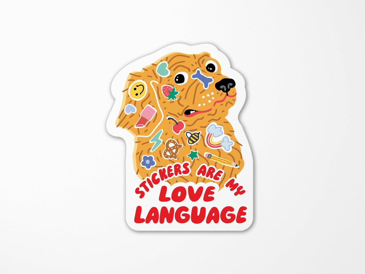 Stickers on Dog Vinyl Sticker