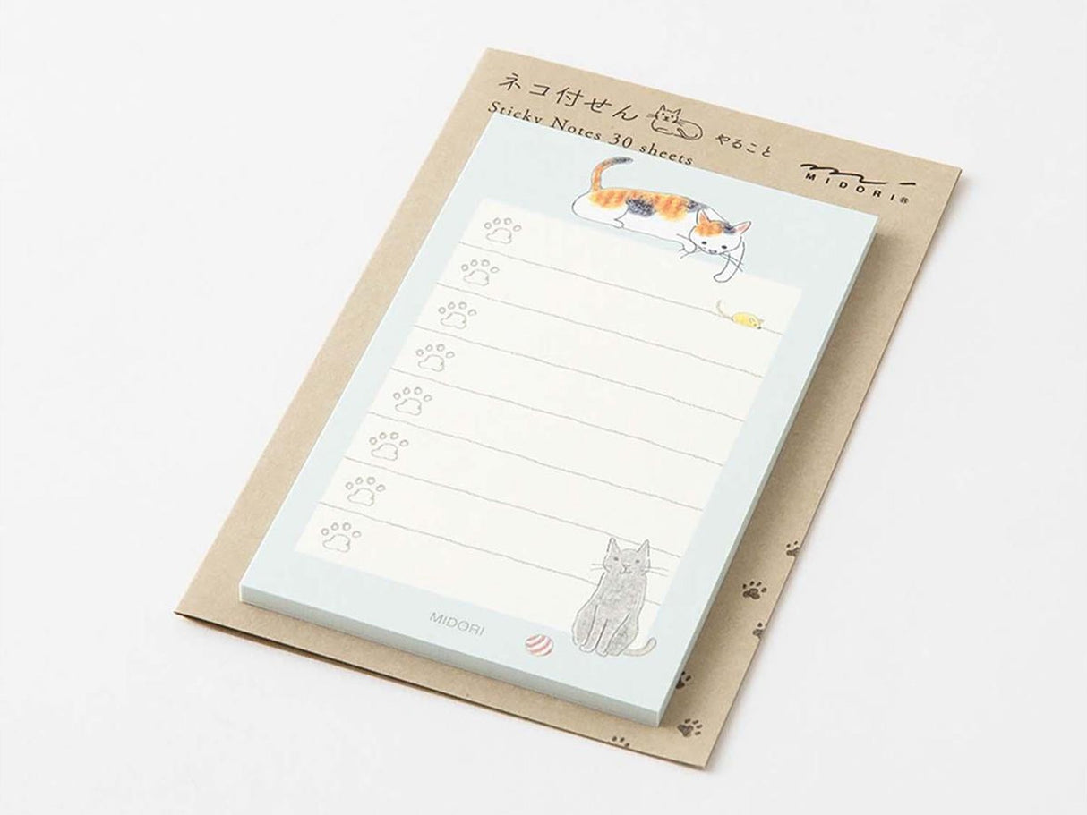 Sticky Notes - To Do Green Cat