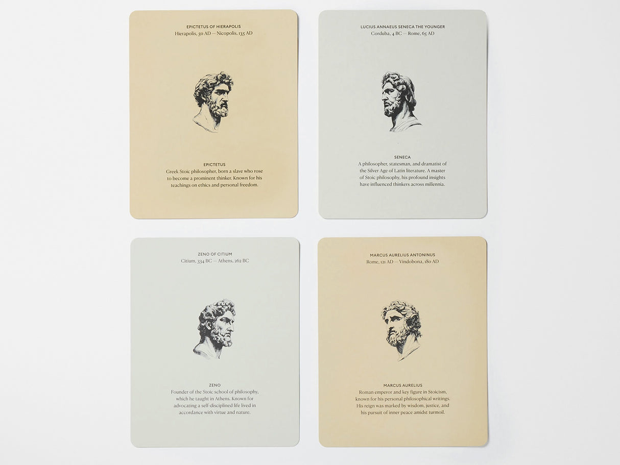 Stoic Reminders Quote Cards Display Deck
