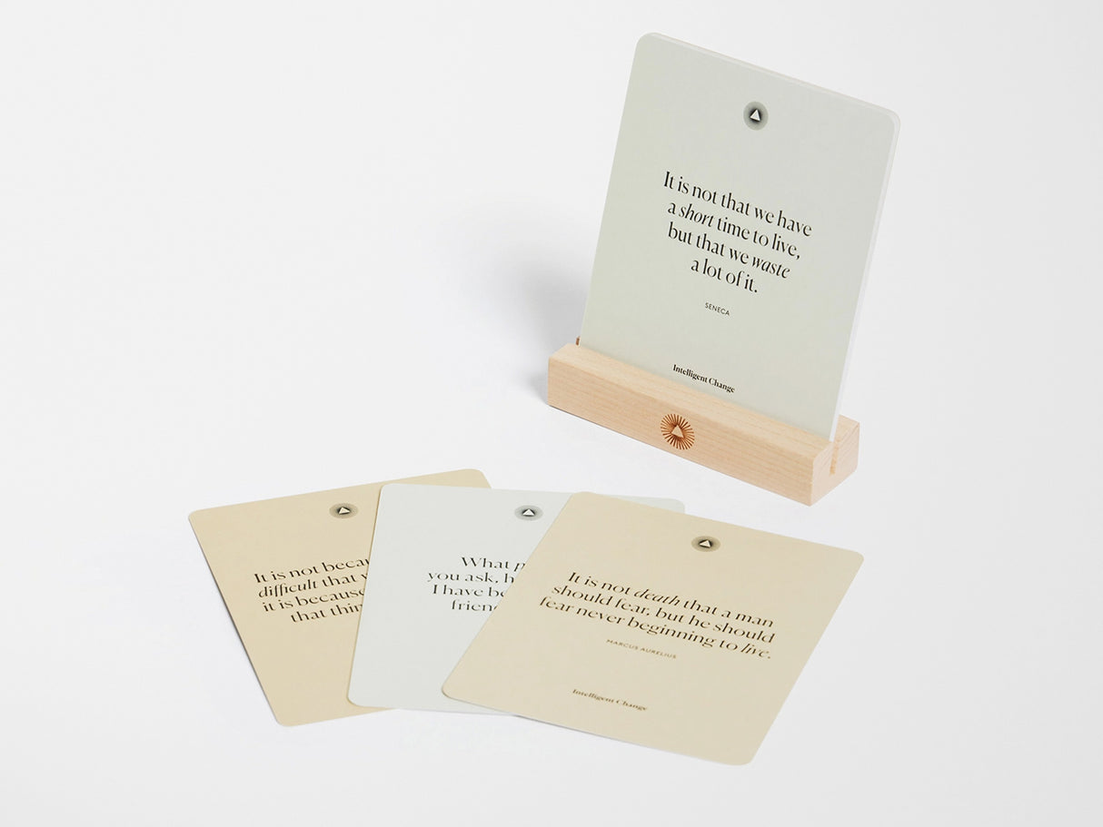 Stoic Reminders Quote Cards Display Deck