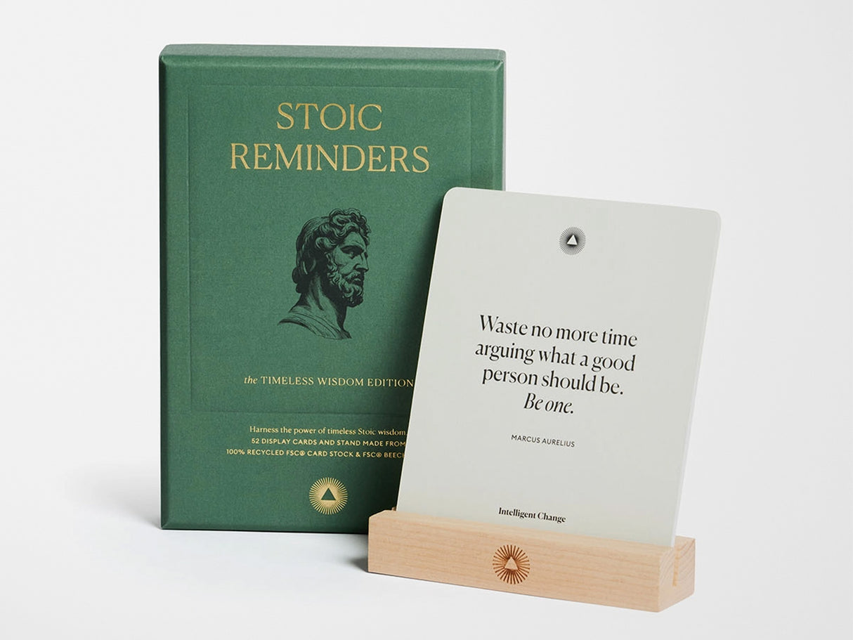 Stoic Reminders Quote Cards Display Deck
