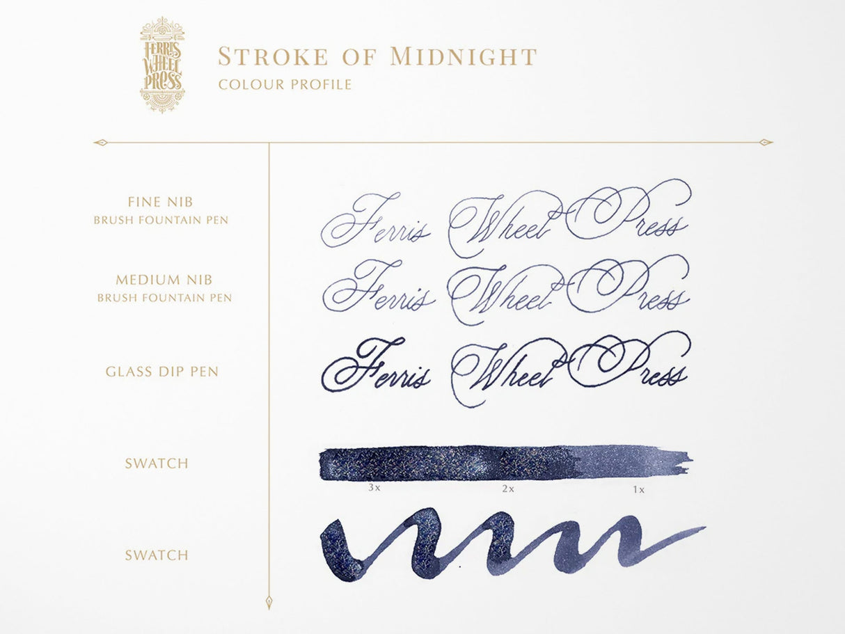 Stroke of Midnight Fountain Pen Ink