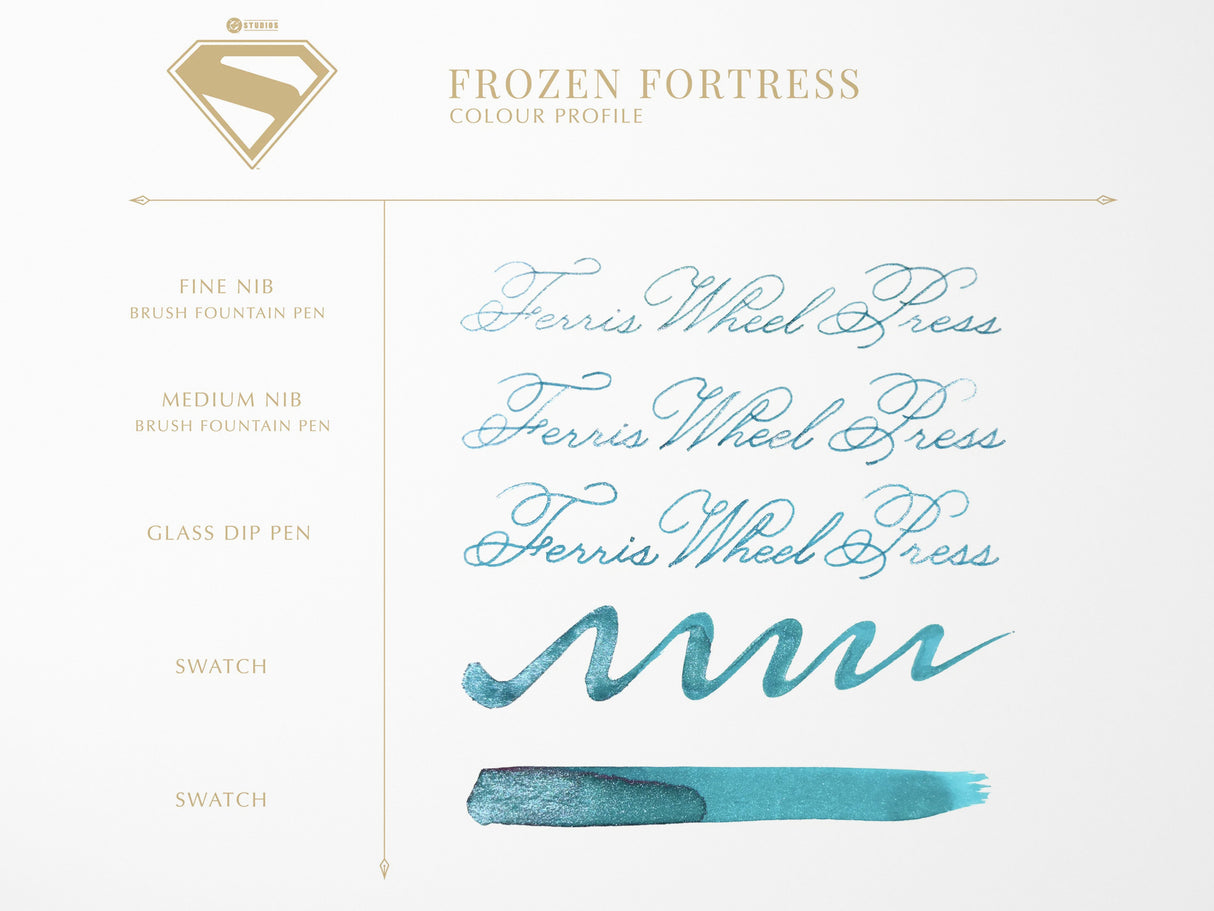 Superman Frozen Fortress Fountain Pen Ink