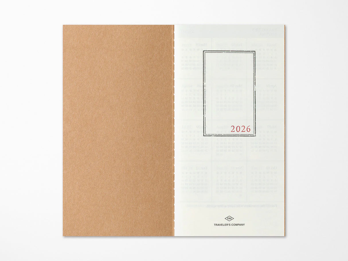 TRAVELER'S Notebook 2026 Monthly - Regular Size