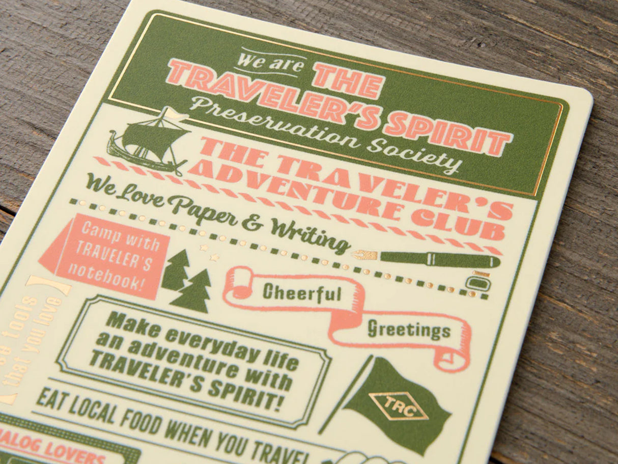 TRAVELER'S Notebook 2026 Plastic Sheet - Passport Size