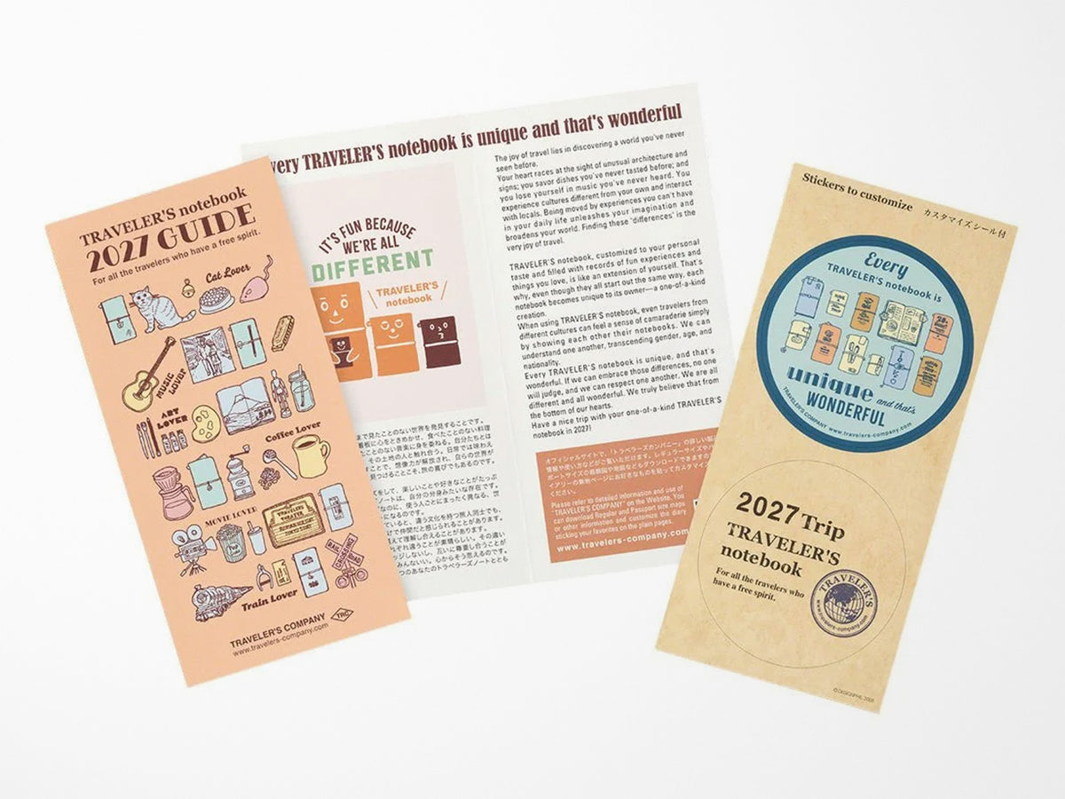 TRAVELER'S Notebook 2027 Weekly Vertical - Regular Size