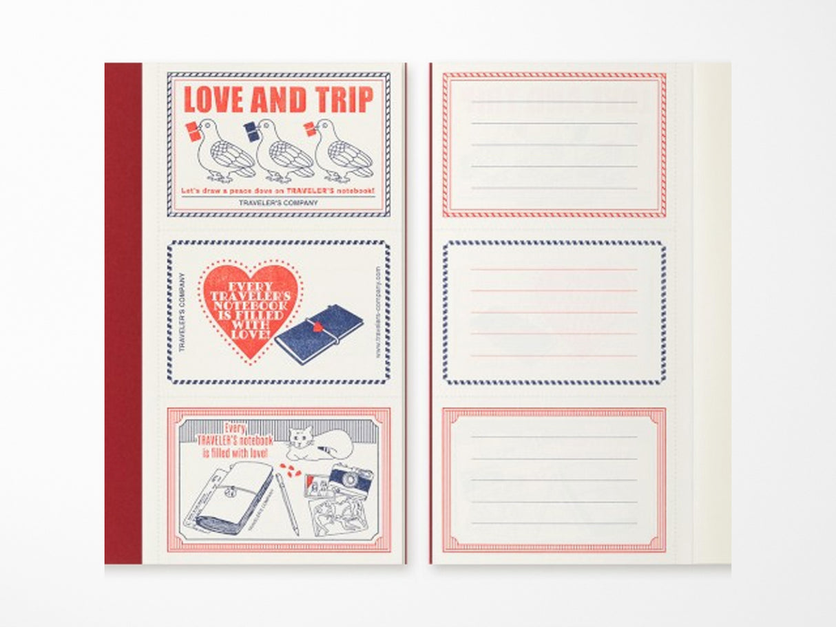 TRAVELER'S Notebook Refill Regular Size - Love and Trip Limited Edition