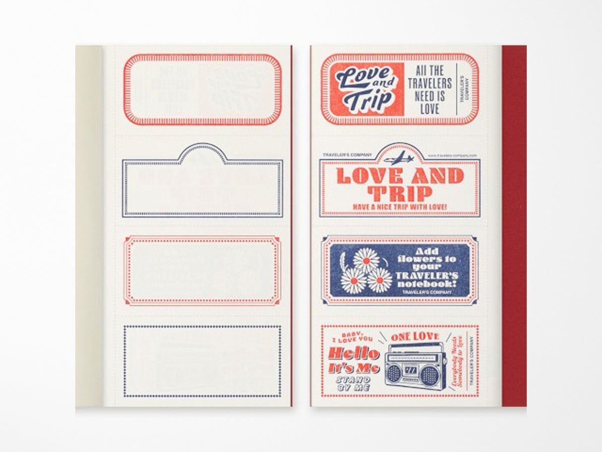 TRAVELER'S Notebook Refill Regular Size - Love and Trip Limited Edition