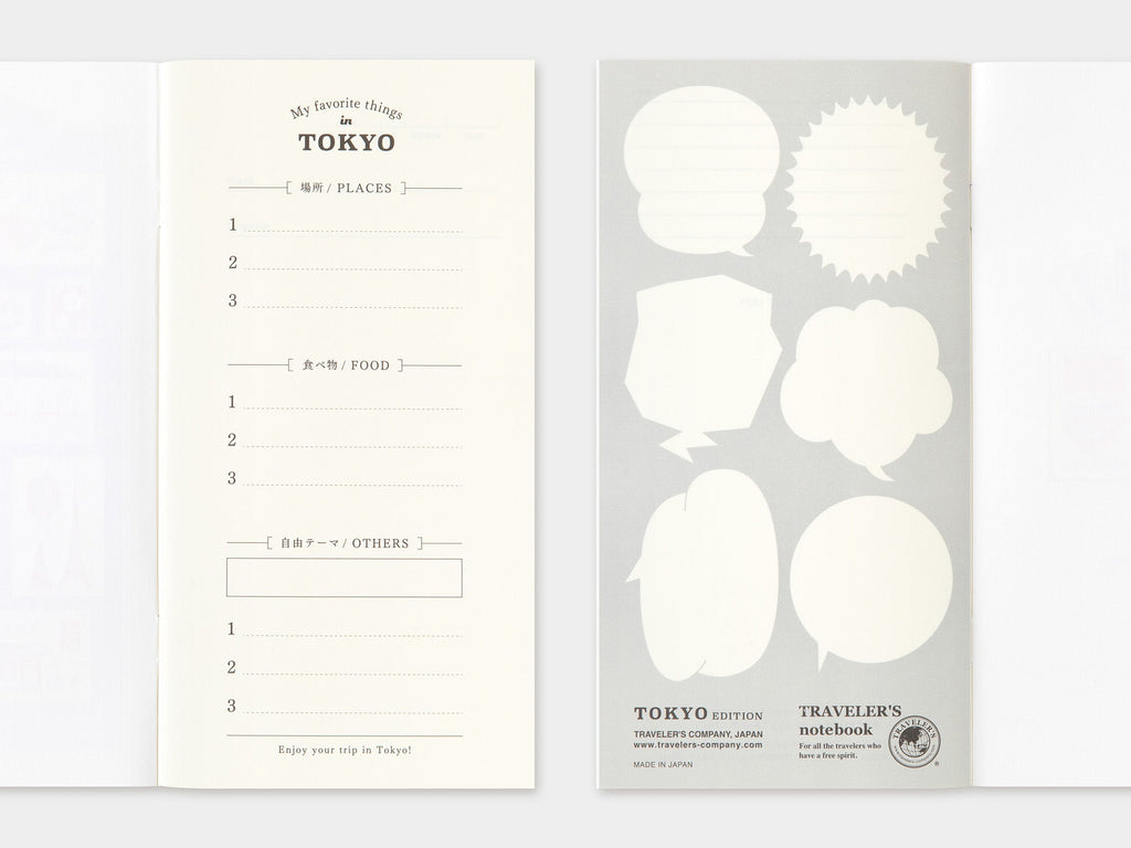 TRAVELER'S Notebook - Refill TOKYO Postcard