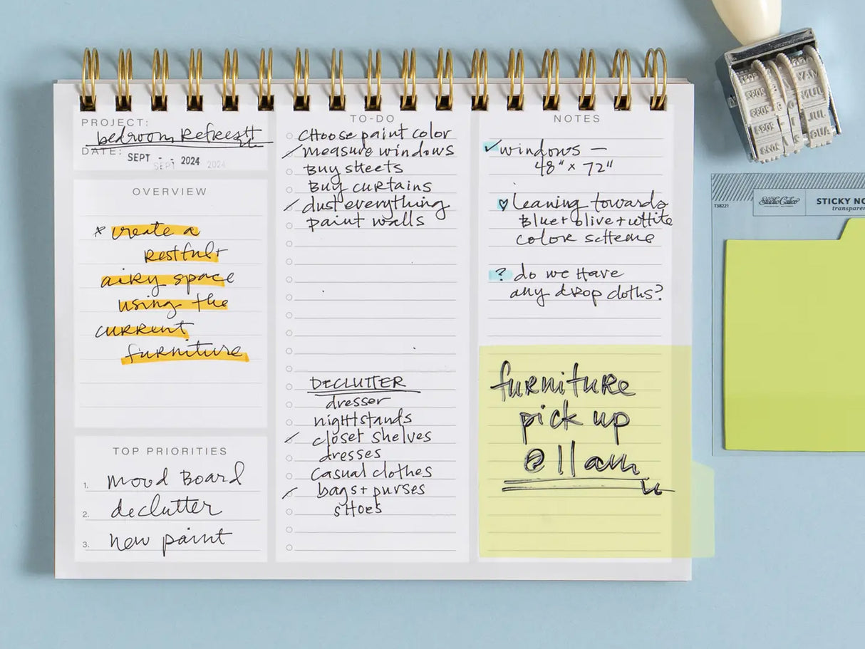 Tabbed Transparent Sticky Notes