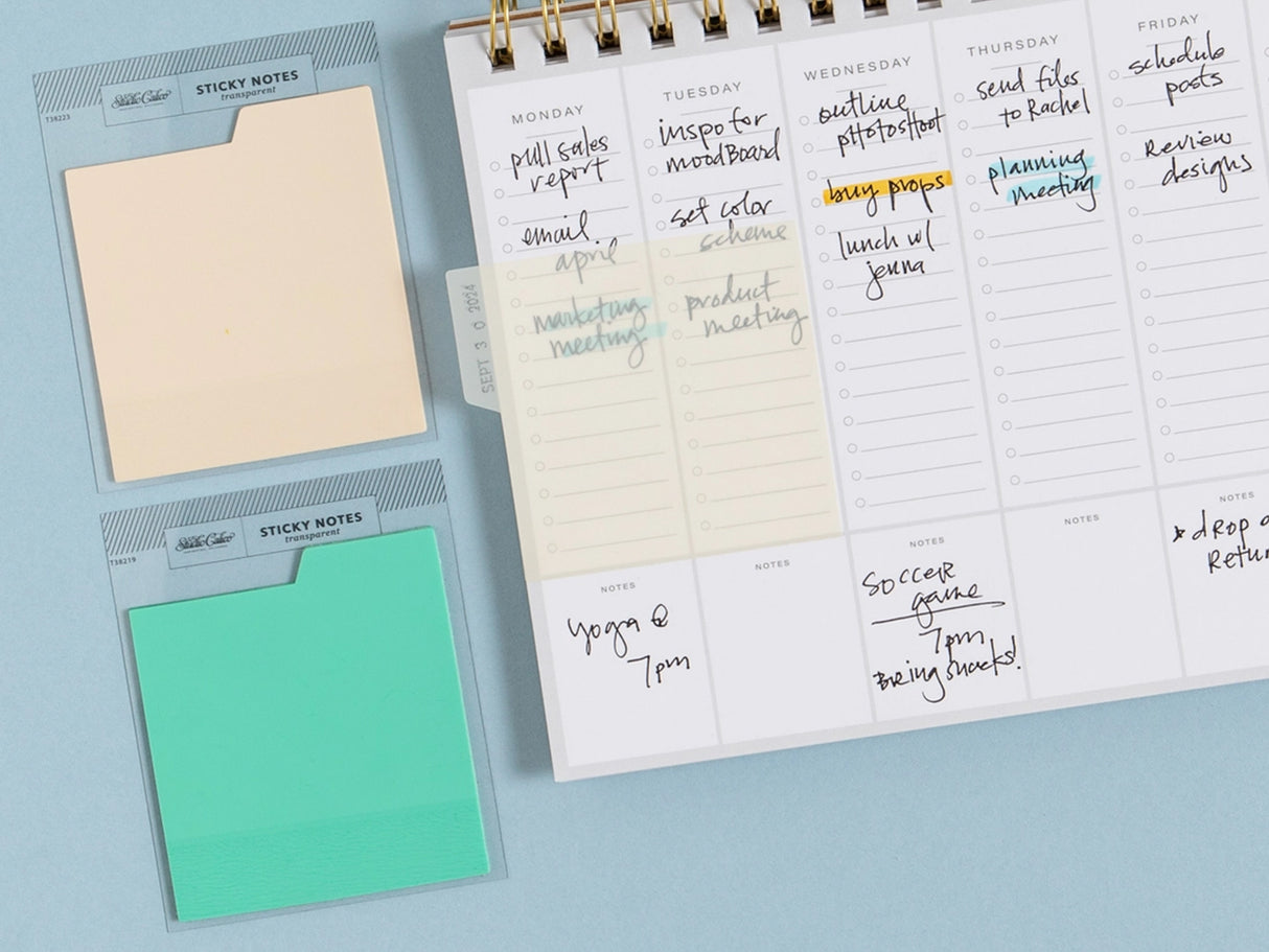 Tabbed Transparent Sticky Notes