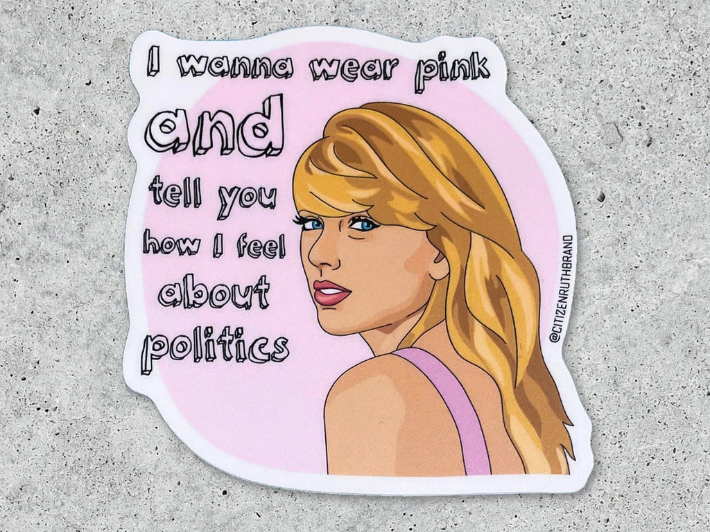 Taylor Swift Politics Vinyl Sticker