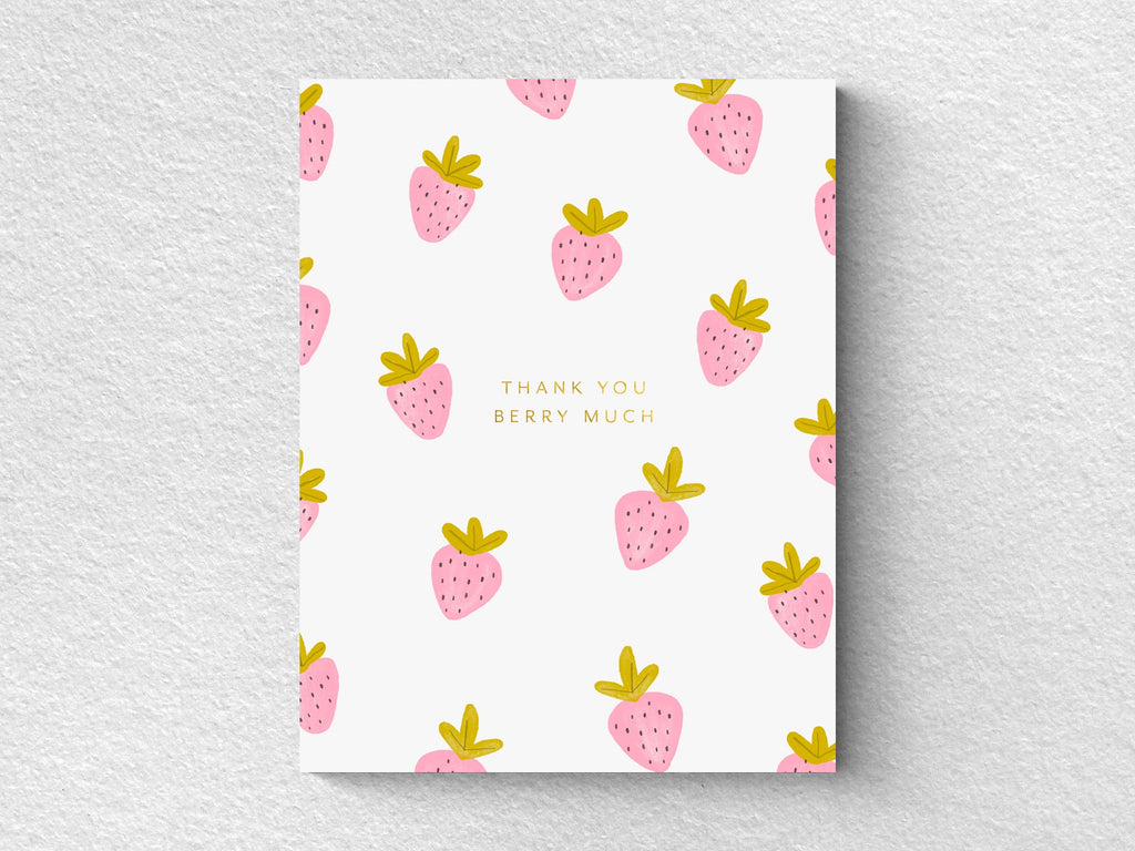 Thank You Berry Much Greeting Cards, Box of 6
