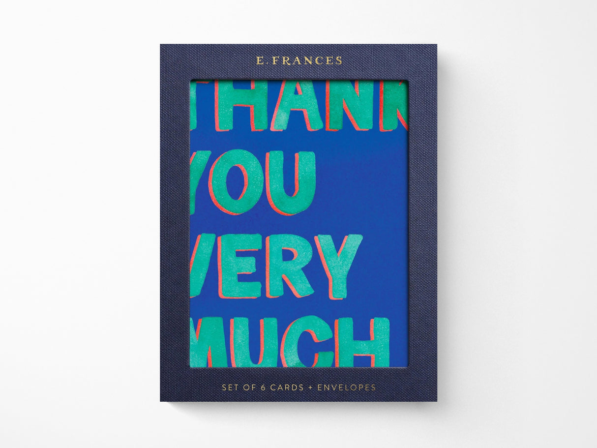 Thank You Very Much Greeting Cards Box of 6