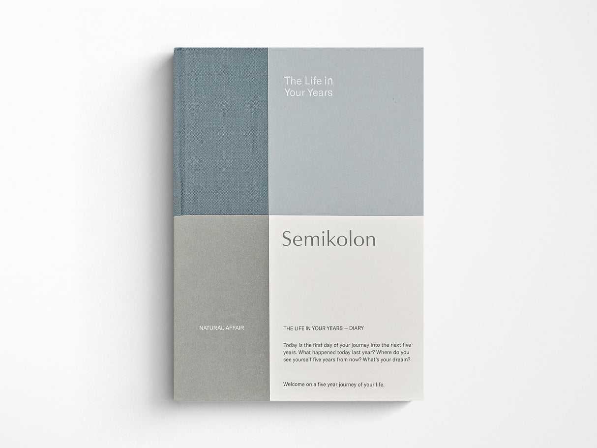 The Life In Your Years 5 Year Diary - Sea Salt