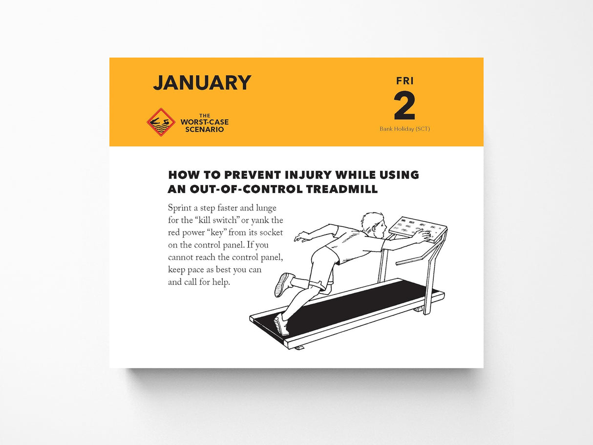 The Worst Case Scenario 2026 Daily Survival Calendar