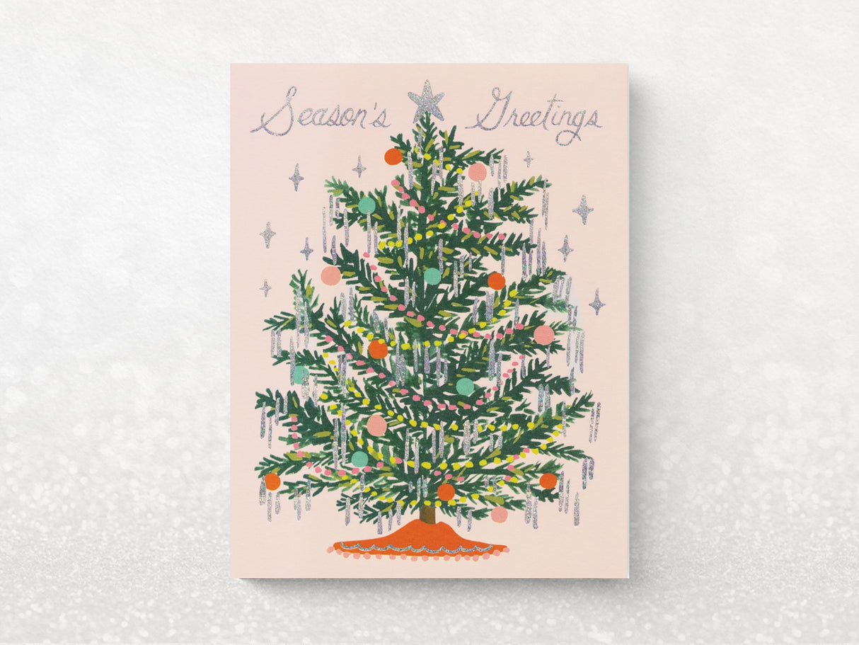 Tinsel Tree Holiday Greeting Cards - Set of 8